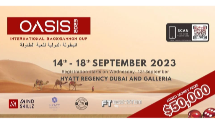 “OASIS INTERNATIONAL BACKGAMMON CUP” de Philippe Vouhe 