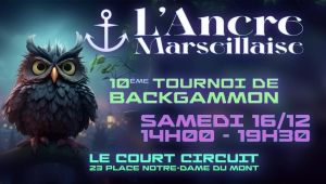 10EME TOURNOI DE L'ANCRE MARSEILLAISE DU BACKGAMMON 